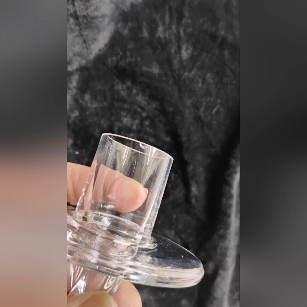 Vintage Crystal Hand Blown Candlestick Holders Set of 2 Twisted Stems Bubbly